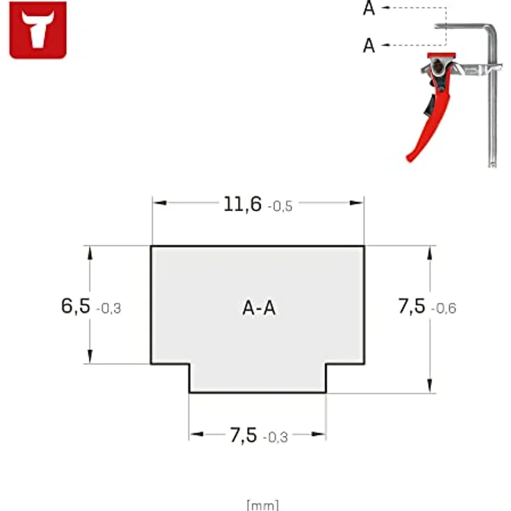 STIER Ganzstahl-Hebelzwinge SHZ 160/60, Fixierung von Führungsschienen diverser Hersteller, Hebelmechanismus, Handzwinge, Zwinge, Tischzwinge, Einhandzwinge, Schnellspannzwinge – Bild 4