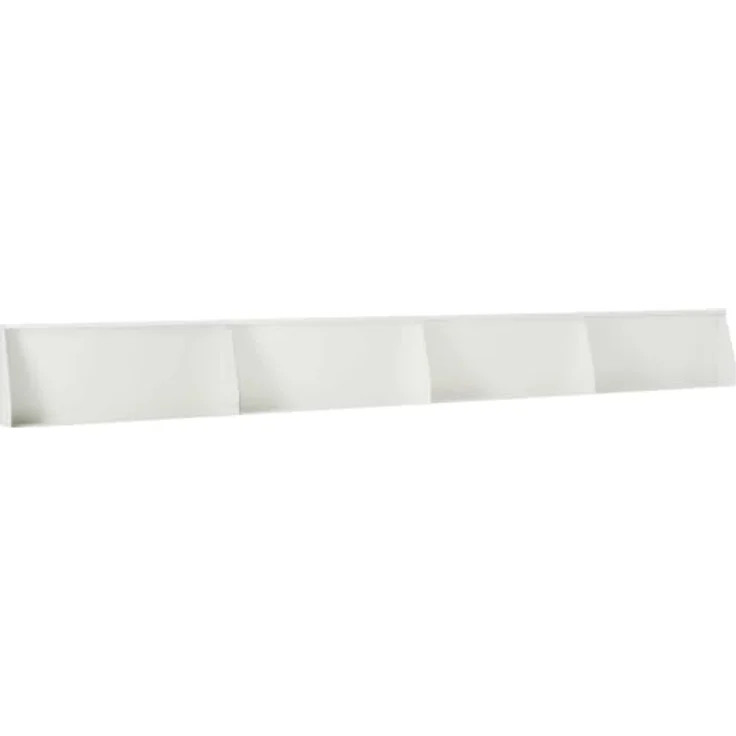 vidaXL Beetumrandung Stützmauer, 4 Stück, 100 x 12 x 50 cm, wetterfester Stahl, modular, Weiß – Bild 5