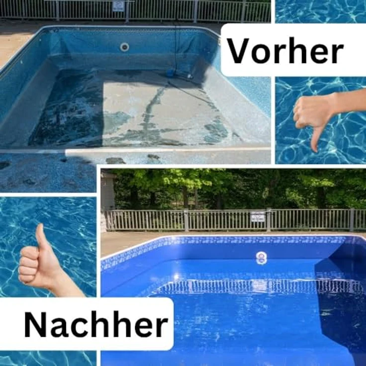 SAXONICA Poolfolie Ovalpool 623 x 360 x 120 cm I SonaLiner I 0,8 mm I blau – Bild 9