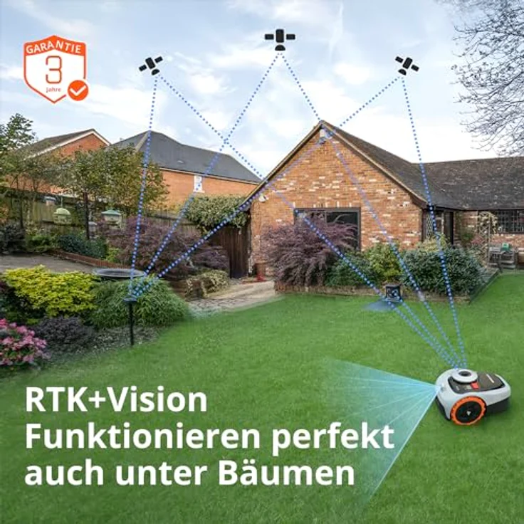 Segway Navimow i105E Mähroboter ohne Begrenzungskabel 500 m², RTK+Vision Rasenmäher Roboter, KI Automatische Kartierung, Virtuelle Begrenzung, Mehrzonen-Management – Bild 2
