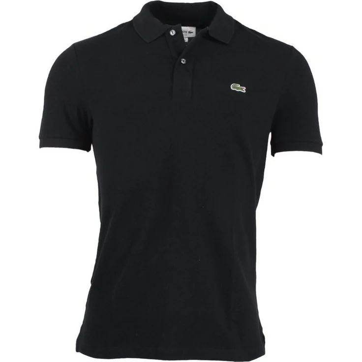 Lacoste Poloshirt 94% Baumwolle, 6% Elasthan, Größe L, Schwarz – Bild 1