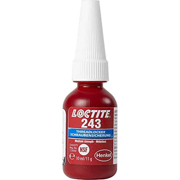 LOCTITE 243, universell einsetzbarer Kleber für die Sicherung von Schrauben, mittelfeste Schraubensicherung für Metallgewinde, Flüssigkleber für z. B. Pumpen, 1x10ml - Preisvergleich – Bild 1