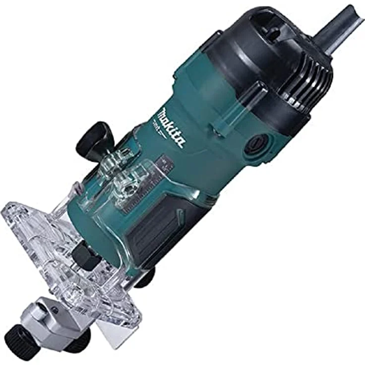 Makita M3702B Kantenfräsmaschine 6mm, 530W mit Softstart und Anti-Restart-Funktion, ergonomisches Design – Bild 1