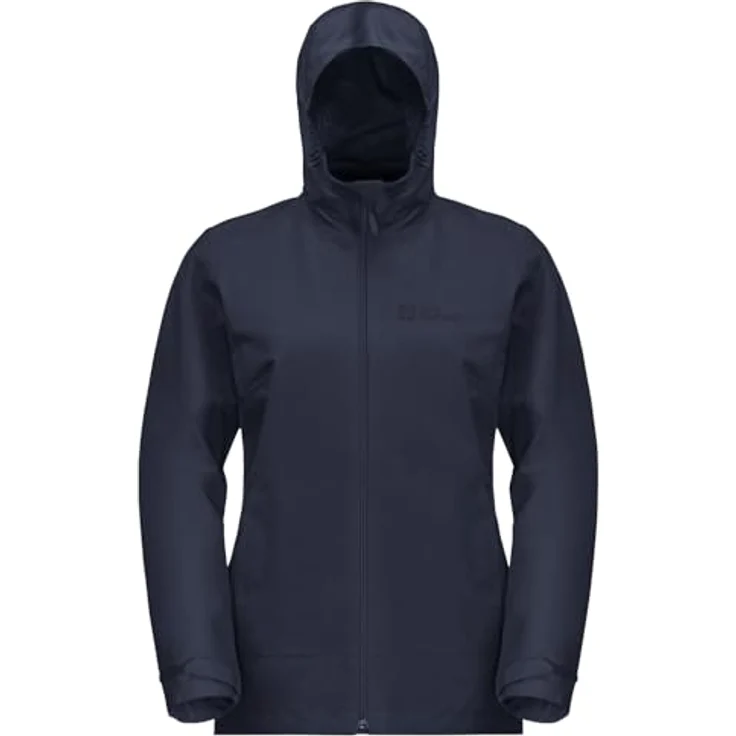 Jack Wolfskin Moonrise 3In1 Jkt W, Damen Jacke aus recyceltem Material, wasserdicht und atmungsaktiv, blau, XS – Bild 5