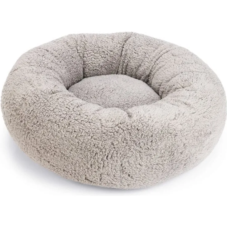 Beeztees Tierbett Jaxx Orthopädisches Hundebett grau 50 x 50 x 20 cm, Gelenkschonend und entspannend