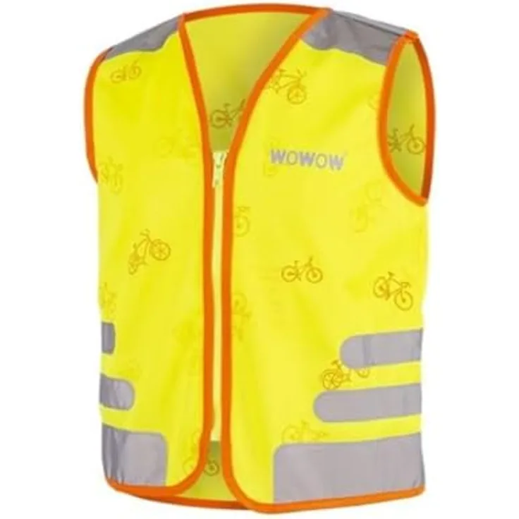 WOWOW Uni Nutty Jacke Unisex Sicherheitsweste, gelb, geprüft nach EN 1150 mit Reflektionsbändern, Größe XS