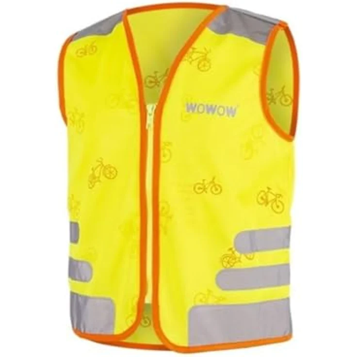 WOWOW Uni Nutty Jacke Unisex Sicherheitsweste, gelb, geprüft nach EN 1150 mit Reflektionsbändern, Größe XS – Bild 1