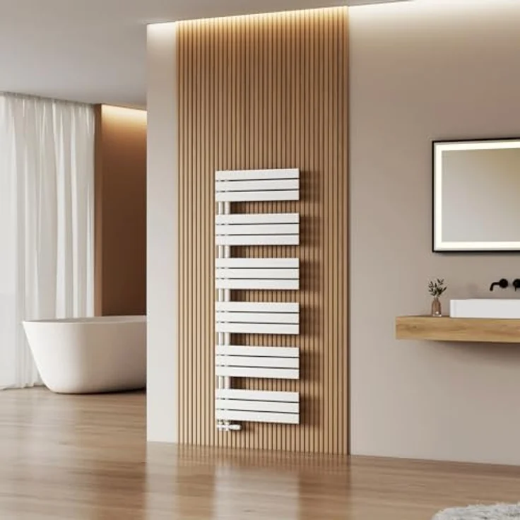 Hopibath Dusch-Falttür 180º Nischentür aus 5mm Sicherheitsglas, Alu-Bodenleiste & Magnetdichtleisten, H:185cm, B:75-120cm, raumsparend, verstellbar – Bild 8
