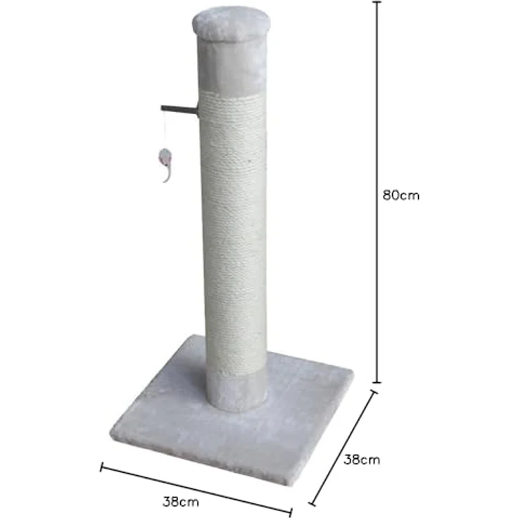 EBI 431-429167 Kratzbaum Post, 38 x 38 x 80 cm, Creme – Bild 2