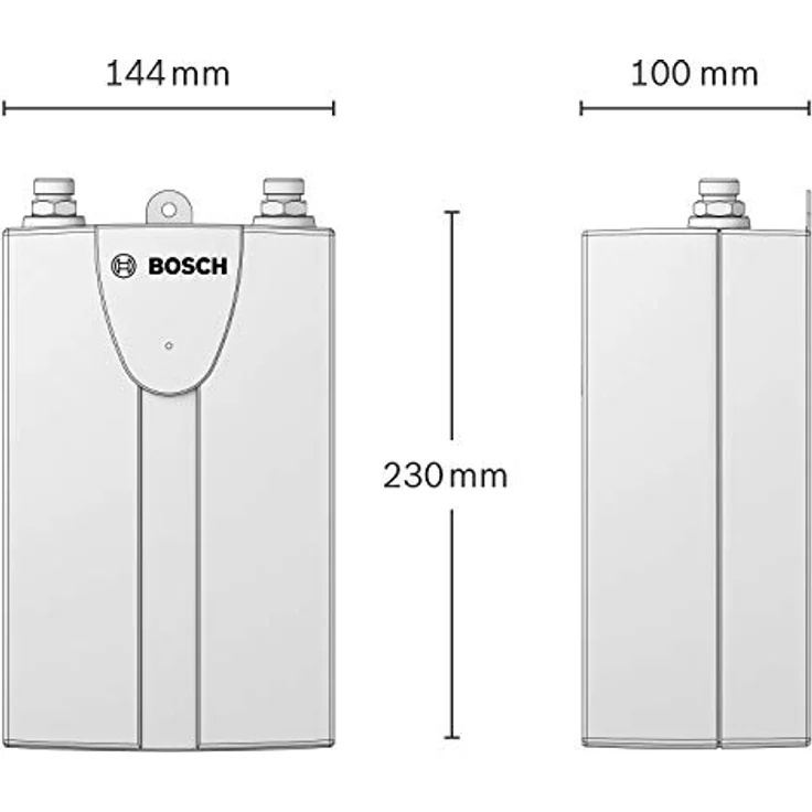 Bosch Tronic 1000 6 T, Hydraulischer Kleindurchlauferhitzer, untertisch, 6 kW, robust für alle Wasserhärten, Energieklasse A, weiß – Bild 4