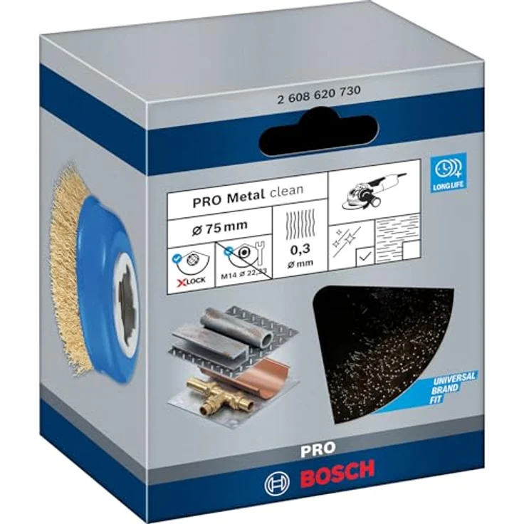 Bosch Professional gewellte Topfbürste Clean (für Metall, X-LOCK, Ø 75 mm, Drahtstärke 0,3 mm, für Ø115 mm) - Preisvergleich – Bild 6