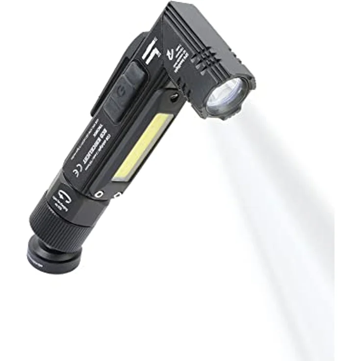 Troika ECO KNICKLICHT Taschenlampe, multifunktionale Knicklampe mit 150 lm, 5 Leuchtfunktionen, schwarz, wiederaufladbar, IPX4 spritzwassergeschützt – Bild 2