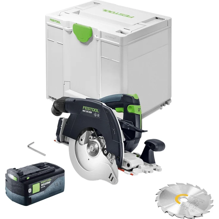 Festool HKC 55 KEB-Basic Akku-Handkreissäge 18 V, 160 mm Brushless, inkl. 1x Akku 5,0 Ah und Systainer - ohne Ladegerät