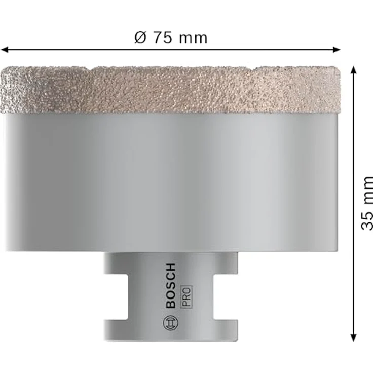 Bosch Accessories Diamanttrockenbohrer Dry Speed Best für Keramik, geeignet für weiche und harte Fliesen, 75 x 35 mm – Bild 3