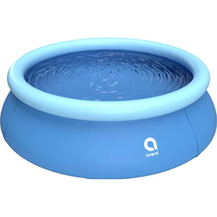 Avenli Prompt Set Ø 240x63cm Quick Up Pool, mit aufblasbarem Ring ohne Zubehör, blau – Bild 3