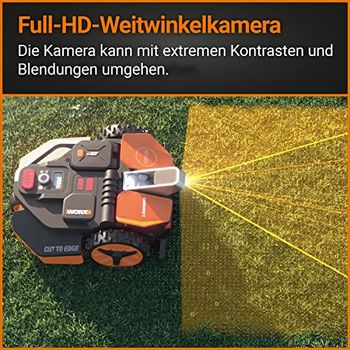 WORX Landroid Vision M600 Mähroboter WR206E.1 für Gärten bis 600m²