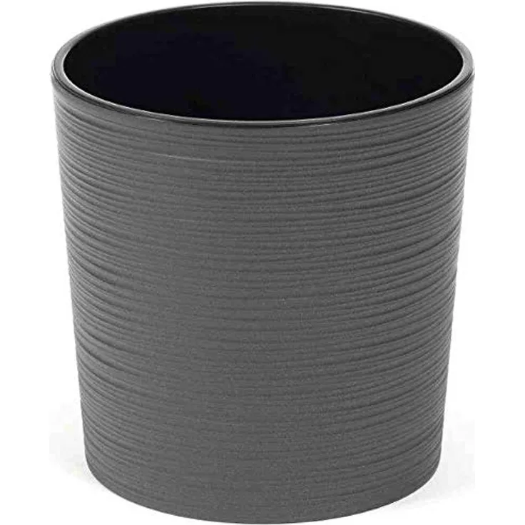 Siena Garden Pflanzgefäß Lens graphit Kunststoff 25 cm