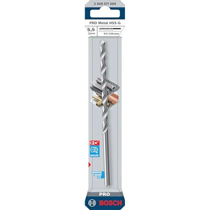 Bosch Accessories PRO Metal HSS-G, Metall-Spiralbohrer für langlebige Leistung, 1 Stück – Bild 2