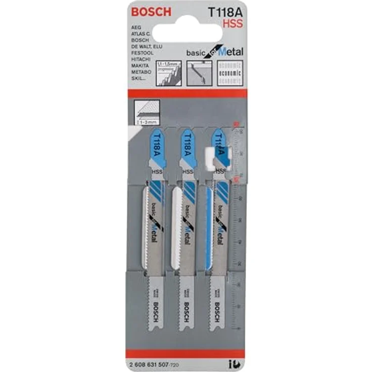 Bosch Professional 2608631507 Stichsägeblatt 3 Stichsägeblätter T 118 A – Bild 2