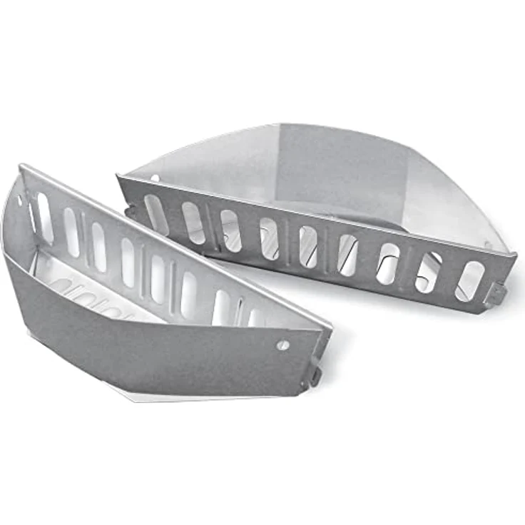 Weber Holzkohlekörbe Char-Basket, 2er Set für direkten und indirekten Grillen, Edelstahl, passend für 47, 57 und 67 cm Grills – Bild 1
