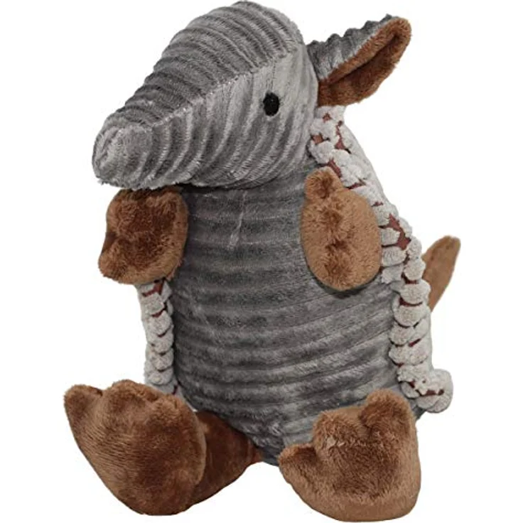 Pettimania Plüschspielzeug Gürteltier mit Squeaker und Raschelfolie, ca. 22 cm – Bild 2