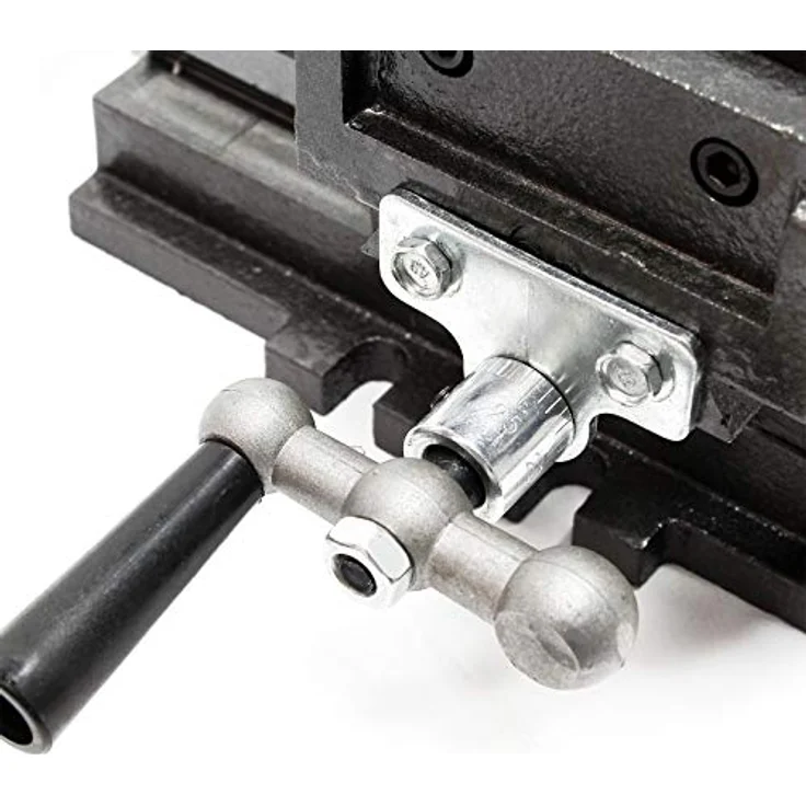 Wiltec - Maschinenschraubstock Schraubstock2-Achsen 75 mm Kreuztisch Frästisch Werkbank Arbeitstisch – Bild 8