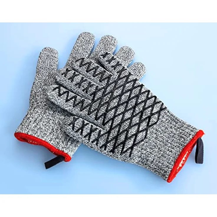 Maximex Grillhandschuhe 2in1, Hitze- & Schneideschutz für Damen, schwarz (Set, 2-tlg) – Bild 6