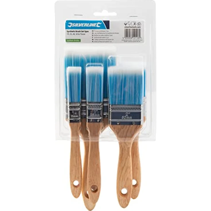 Silverline - Malerpinsel mit synthetischen Borsten, 5-tlg. Satz 19, 25, 40, 50 und 75 mm (282408) – Bild 3
