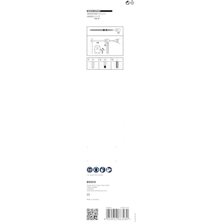 Bosch 1x EXPERT SDS Clean max-8X Hammerbohrer für chemische Verankerungen (Ø 25,00 mm, Professional Zubehör Bohrhammer) – Bild 4