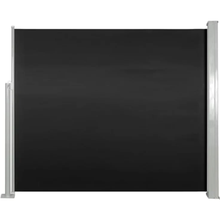 vidaXL Ausziehbare Seitenmarkise 120x300 cm Schwarz, UV-beständig und wasserfest – Bild 1