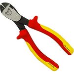 S&R VDE-Kraft-Seitenschneider 180mm 1000V-geprüft, aus 60CrV Stahl, HRC 58-65, phosphatiert, 2-Komponenten-Griffe, isoliert, schutzisoliert 1000V