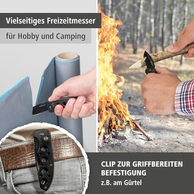 Wolfcraft Klappmesser Länge Klinge: 75 mm – Bild 3