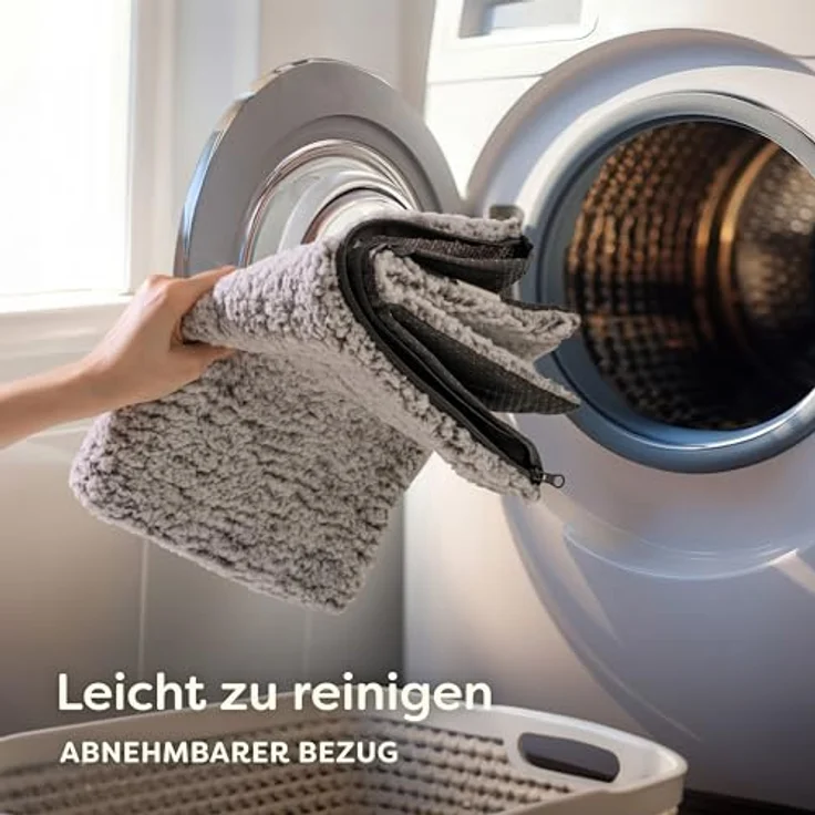 Selbstheizende Decke für Katzen & Hunde 60x45cm - Weich & kuschelige Katzendecke - Geräuschdämpfung - Waschbarer Bezug - Mit Rutschfester Unterseite – Bild 5