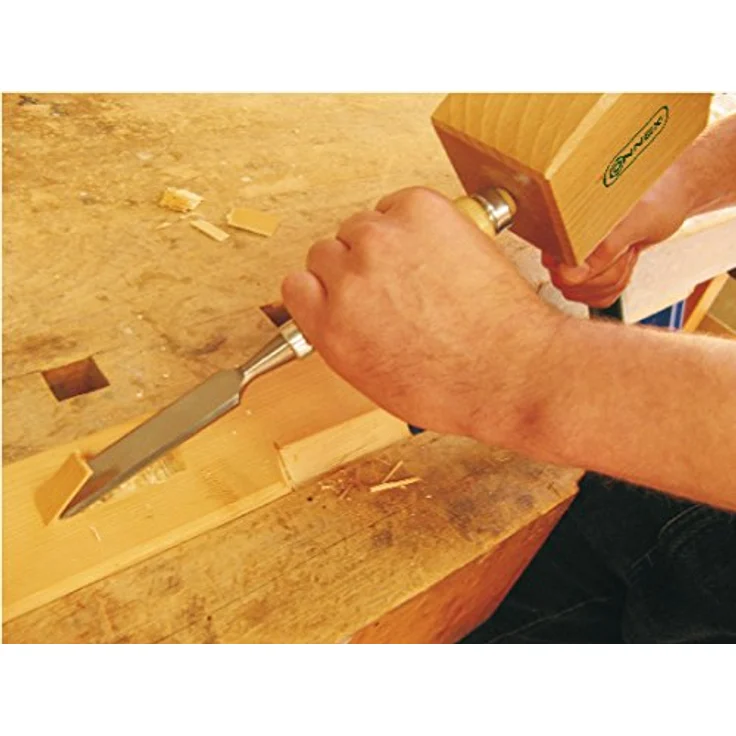 CON:P Werkzeyt Stechbeitel-Satz 4-teilig - Zur Bearbeitung von Holz - Verschiedene Breiten 8 / 12 / 18 / 26 mm - Mit Holzgriff / Holzmeißel / Schnitzwerkzeug für Holzschnitzerei / CPT861000 – Bild 3
