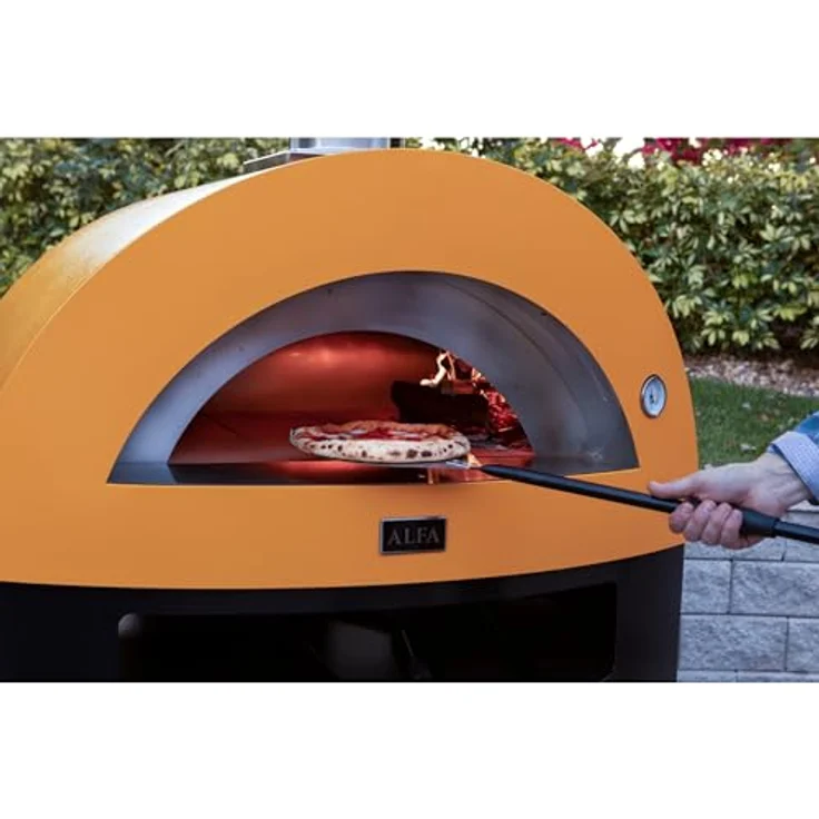 Alfa Forni MODERNO 5 Pizze Gas Pizzaofen, Antik Rot, 500°C in 30 Minuten, Heat Genius-Technologie, für 5 Pizzen, Edelstahlgehäuse – Bild 8