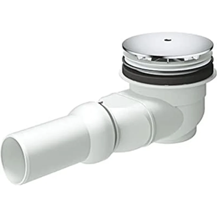 GROHE Ablaufgarnitur für Duschwanne, chrom, mit GROHE StarLight Oberfläche und waagerechtem Abgang – Bild 1