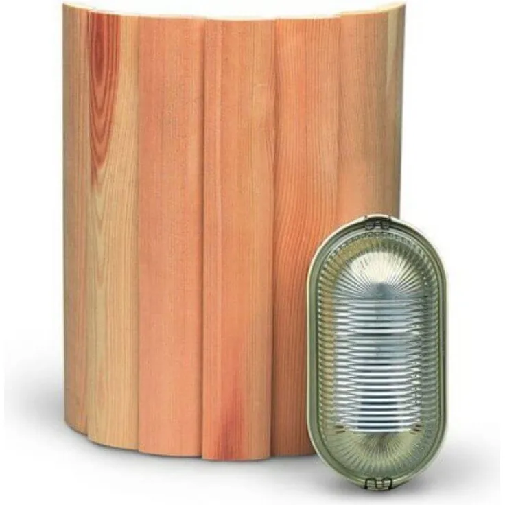 Finnsa® GmbH Saunaleuchte Eckleuchte Finnsa, moderne Saunabeleuchtung mit Verblendschirm, E 14 Fassung bis 40 Watt, geeignet bis 115° C