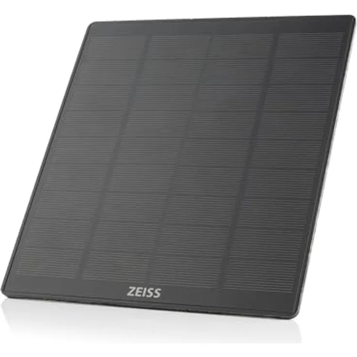 Zeiss Solar Panel Pro, Solarmodul mit 12W Nennleistung, wetterfest, integrierter 37 Wh Li-Ion-Akku, 6V-12V kompatibel, inkl. Halterung und 5m Anschlusskabel.
