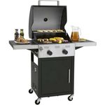 Tepro Gasgrill Keansburg 2 SE, 2-Brenner, Gussrost, abklappbare Seitenablagen