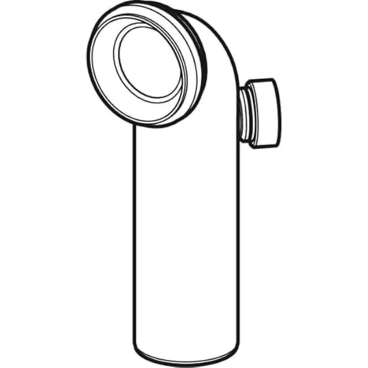 Geberit WC-Ablaufbogen 90 Grad PP rechts mit eingeschweisstem Gewindestutzen, inklusive Sicherheitsmerkmale und kompaktem Design, Modell 152615111 – Bild 2