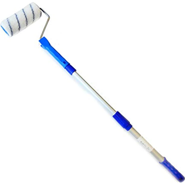 ROTIX 20-teiliges Malerset für Anstrich von Wand und Decke, inkl. Farbroller, Pinsel, Abdeckfolie, Klebeband und Teleskopstange – Bild 5