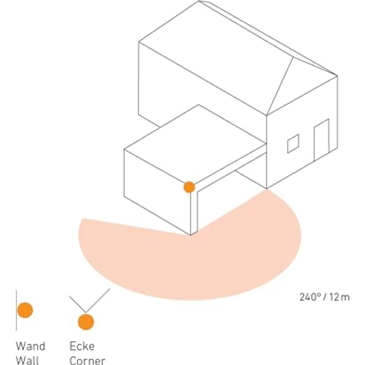 Steinel Bewegungsmelder IS 240 DUO schwarz, 240° Erfassung, 12 m Reichweite, innen/ außen, 1000 W Schaltlast, IP54 – Bild 4