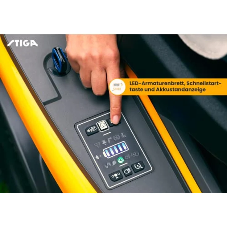 Stiga Akku-Rasentraktor Swift 372e, Schnittbreite 72cm, 48V, ePower Akku 25 AH, Bis zu 2000m2 Rasenfläche, 170 L Auffangbeutel – Bild 5