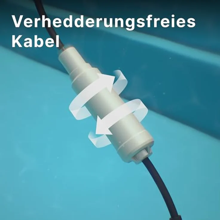 Dolphin E35i Poolroboter mit PVC Bürste und App-Steuerung, effiziente Reinigung von Boden, Wand und Wasserlinie – Bild 6