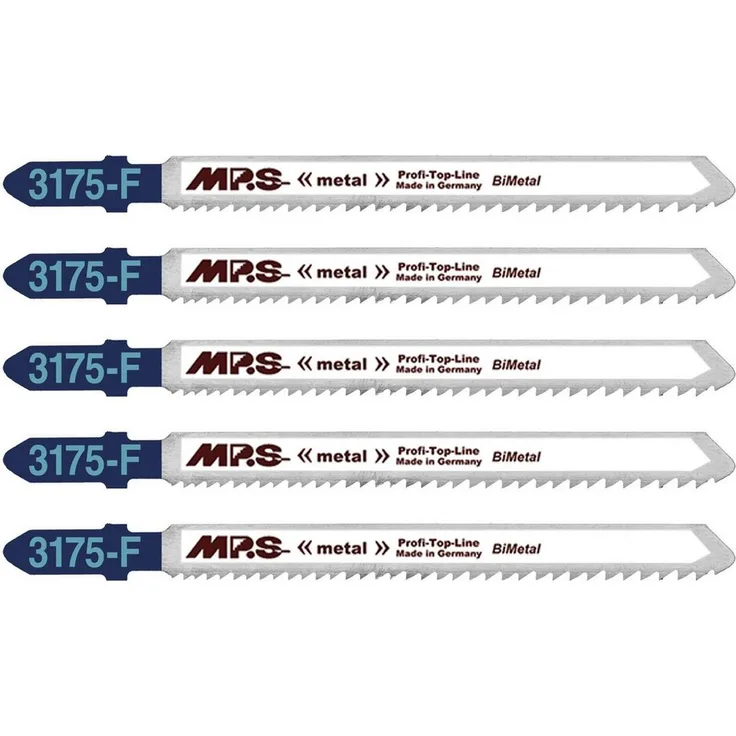 MPS Bi-Metall Stichsägeblatt 5 Stück, geeignet für 1,5-10mm Materialstärke, gerade und schnelle Schnitte