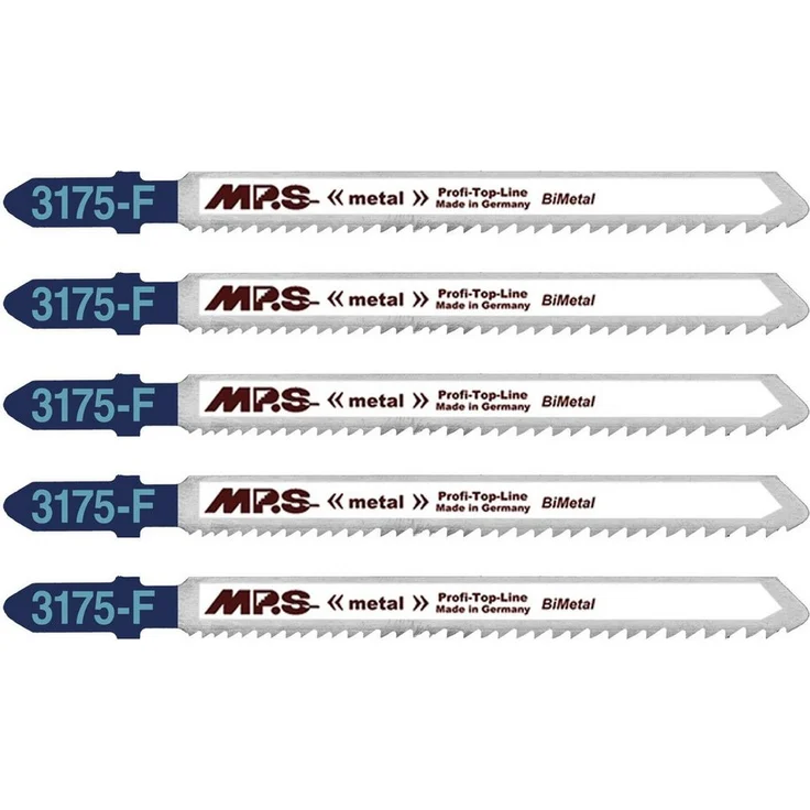 MPS Bi-Metall Stichsägeblatt 5 Stück, geeignet für 1,5-10mm Materialstärke, gerade und schnelle Schnitte