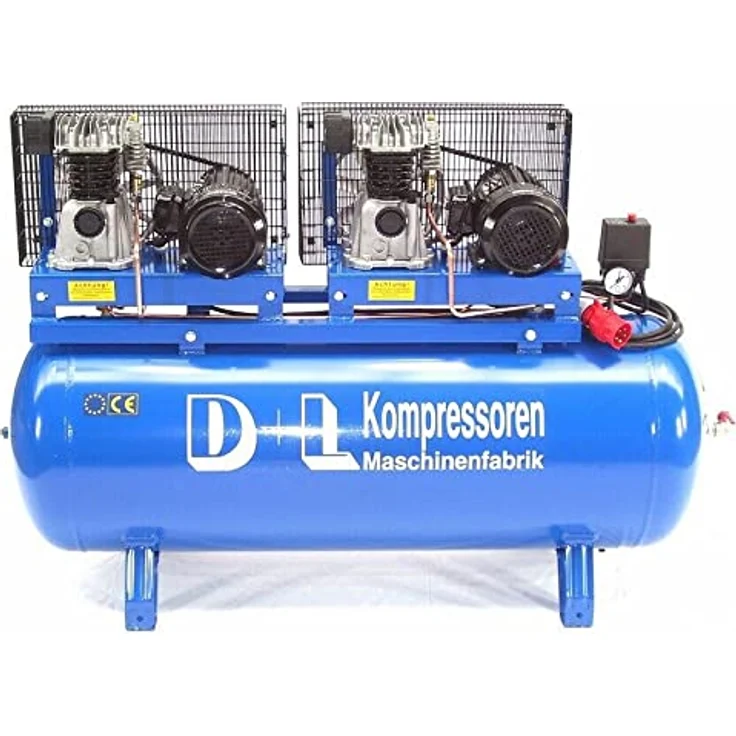 Druckluft Kompressor Duo 1200L 2x600/11/270D 8PS 400V Werkstattkompressor Tandem – Bild 2