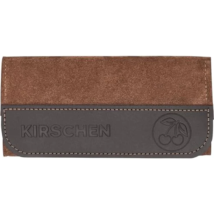 KIRSCHEN Ziehklingen Set 3-tlg., braun, mit Ledertasche, Rechteckige/Konkave/Schwanenhals Ziehklinge, ergonomisches Holzwerkzeug für präzise Holzarbeiten – Bild 4