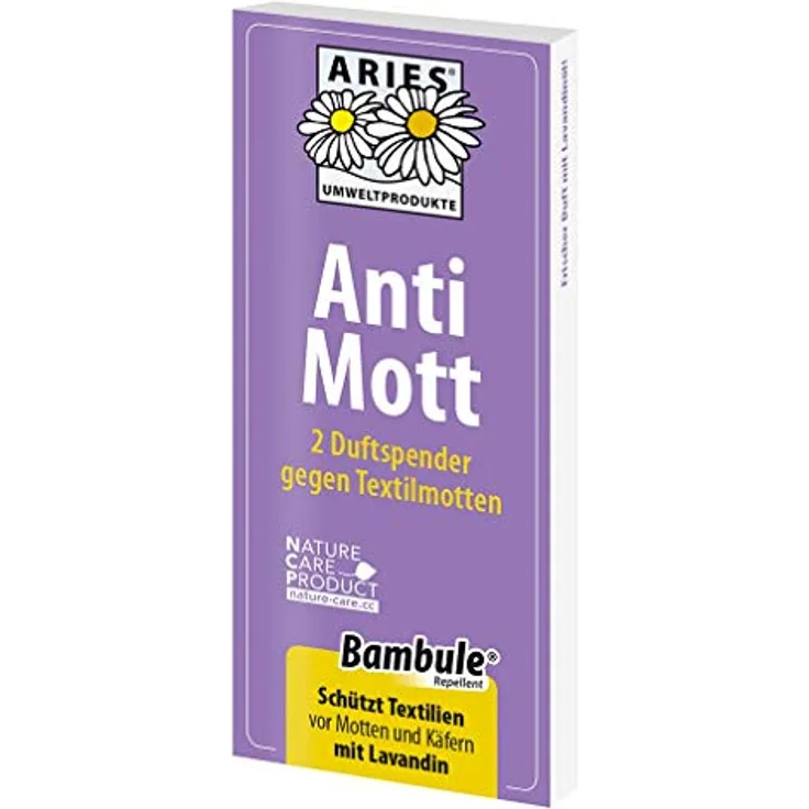 Aries - Anti Mott 2 Duftspender gegen Textilmotten - 2er Set