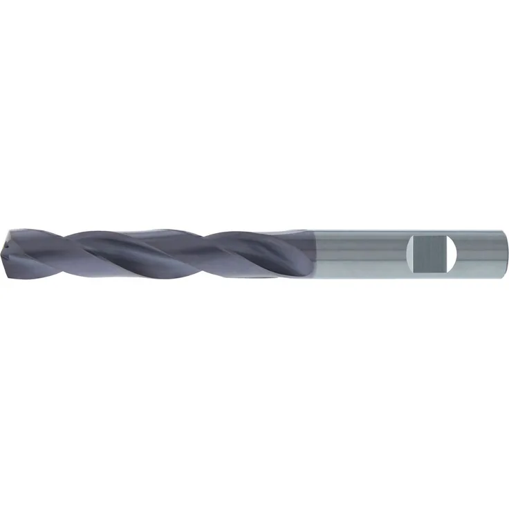Fortis Holzbohrer, Spiralbohrer VHM TiALN Typ UNI Schaft HB, Innenkühlung 5xD, 3,8 mm